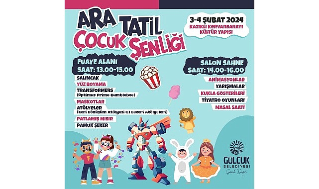 Haydi çocuklar ara tatil şenliğine